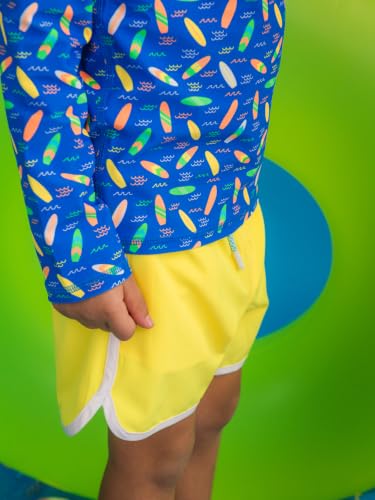 Image of RUGGEDBUTTS Baby /Toddler Boys Long Sleeve Rash Guard Swim Shirt w /UPF 50+