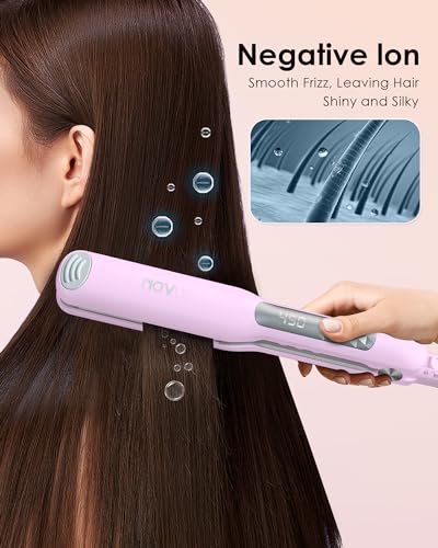Plancha de pelo NOVUS con placas cerámicas 1.4 pulg miniatura 4