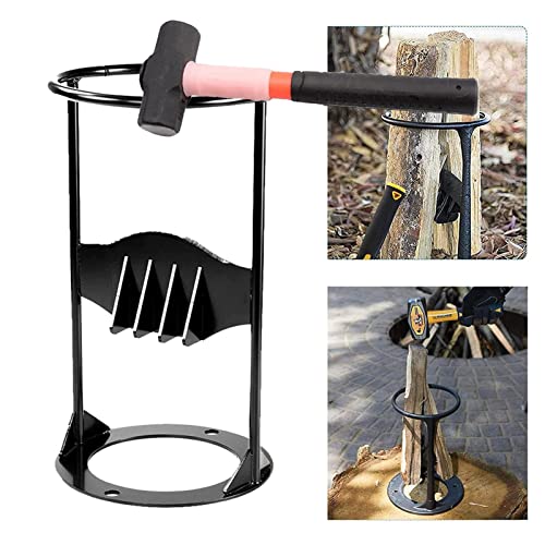 Astilladora de Leña, Astilladora de Madera, Astilladora de Troncos Manual de Hierro Fundido, Astilladora de Troncos Manual de Cuña para el Camping y el Hogar Cover