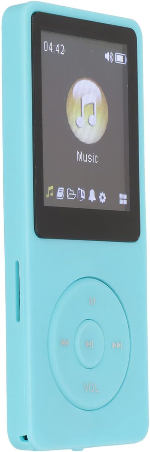 Zunate MP3 Player / MP4 Player, Portable Digital Lossless MP3 MP4 Player for Kids, Thin 1.8 Inch LCD Media Player for Students(Blue)