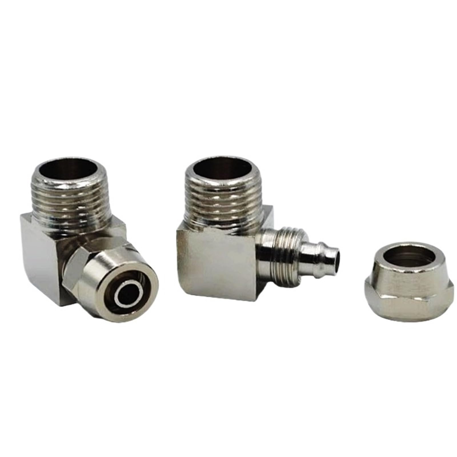 1 pieza PL OD4 6 8 10 12 mm accesorios neumáticos de cobre rosca macho 1/8 1/4 3/8 1/2 Traquea Quick Screw Joint (KPL8-03, 10 unidades)