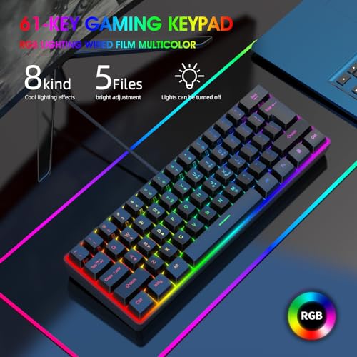 Teclado Mecánico Lovskoo 60% Conectividad USB miniatura 4