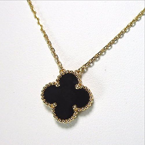 Amazon ヴァンクリーフ アーペル Van Cleef Arpels ヴィンテージアルハンブラ ネックレス 5 1g 750 オニキス レディース 中古 ネックレス ペンダント 通販