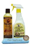 Howard Feed N Wax Wood Restorer and Beeswax Polish Plus Clean A Finish Wood Soap, Furniture Wax,...