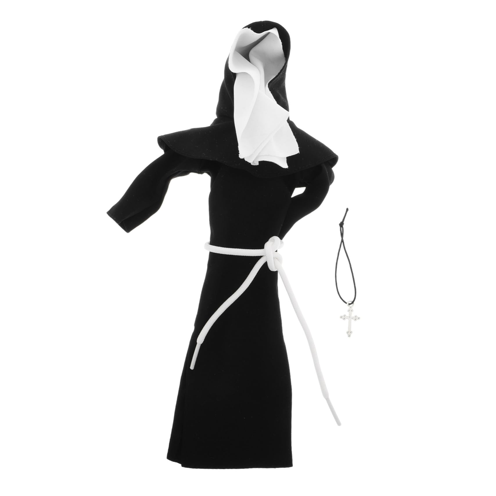 SUPVOX Nun Doll Outfit Religious Catholic Dress Plush Bear Casual Clothes Halloween Costumes Doll Clothing Set