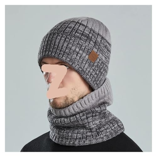 Gorro y bufanda invierno hombre mujer de punto con forro lana suave 5