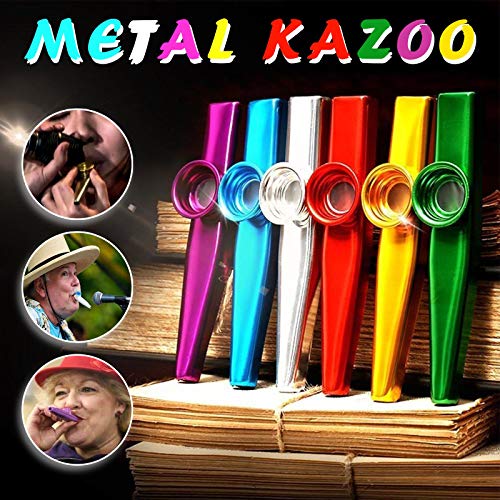 DITIAO Kazoos en métal pour enfants, guitare, ukulélé, violon, piano clavier, kazoo crée un son rauque similaire au… - Les Beatles, Paul McCartney, John Lennon, RIngo Starr, George Harrison DITIAO Kazoos en métal pour enfants, guitare, ukulélé, violon, piano clavier, kazoo crée un son rauque similaire au… – Image 3