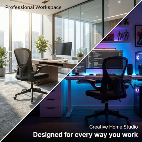 Image of Ergonomic Office Desk Chair High Back Mesh Computer Chair Adjustable Chair