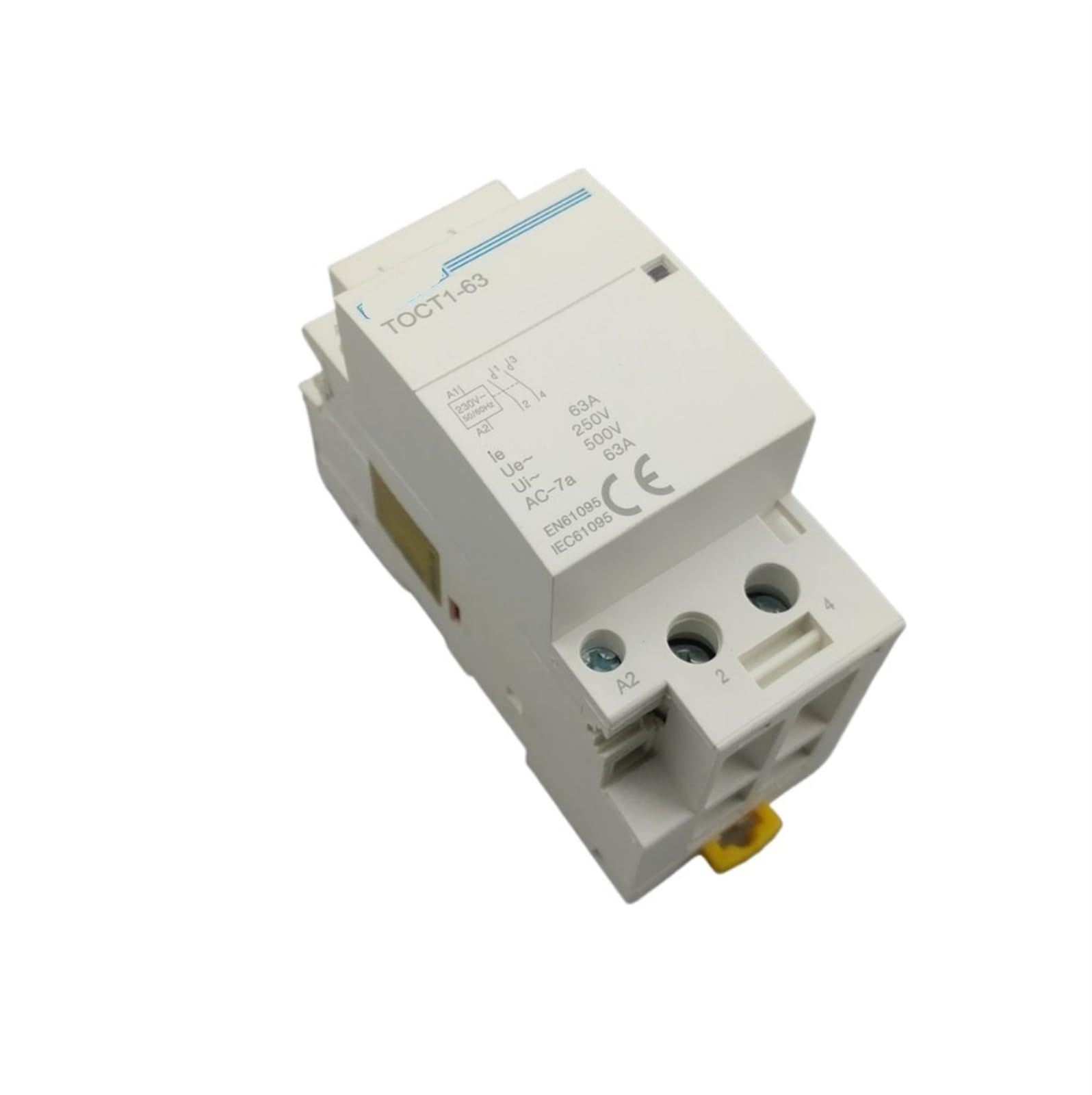 GVBAEPIEO 2P 63A 220V/230V 50/60HZ Din Rail Household Ac Modular Contactor 2NO 2NC Or 1NO 1NC 1Pcs(2NO)