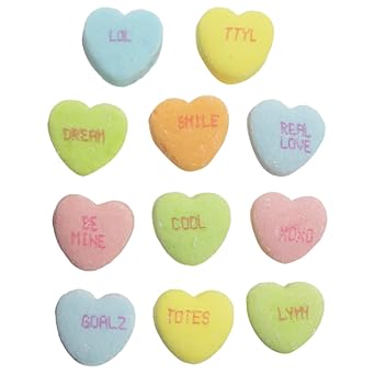 Scripture Candy, Sour Conversation Hearts, 1 Pound Bag, 300 Pieces
