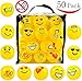 50 Emoji Pit Balls - Ball Pit - Phthalate Free - BPA Free - Crush Proof Plastic Ball Pit - Sturdy Clear Bag