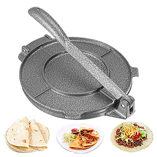 HOHXFYP Tortilla Maker,6,5 Zoll Tortilla Maker Aus Aluminiumlegierung,Tortilla Presse mit Antihaftbeschichtung,Einfach zu Bedienende Maquina para Hacer Tortillas de Maiz