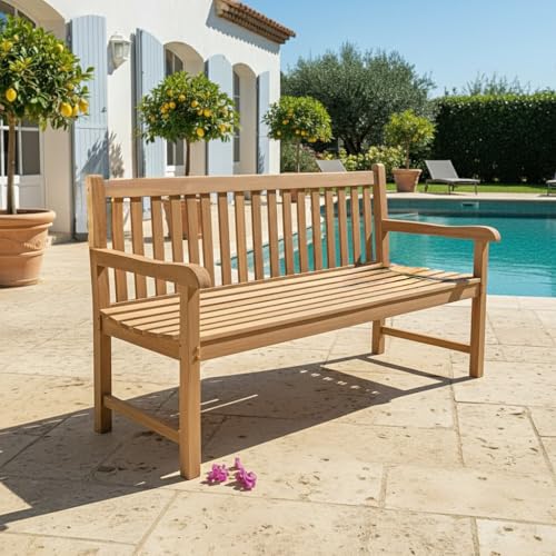 Teck'Attitude Banc en Teck Massif Londres 180 cm