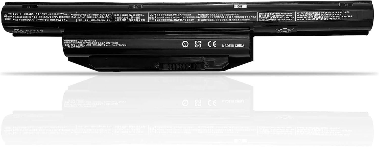 Exmate Batteria FPCBP404 4400mAh 10.8V Per Fujitsu LifeBook A357, A544, E744, E754, S904 E Altri – 100% Nuova, Certificata CE/FCC - 3