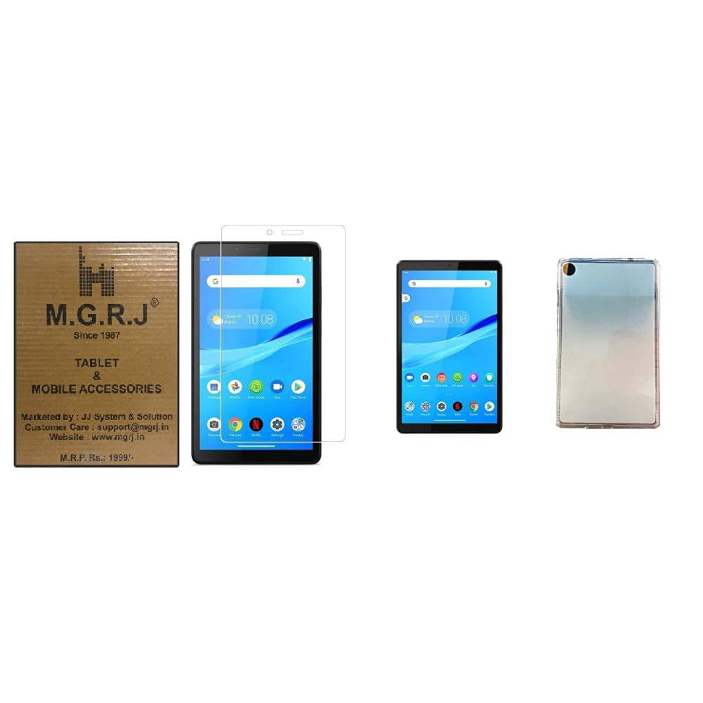 M.G.R.J® Tempered Glass Screen Protector for Lenovo Tab M7 / (3rd Gen) (Transparent)