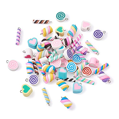 PandaHall - 60 ciondoli in resina di argilla