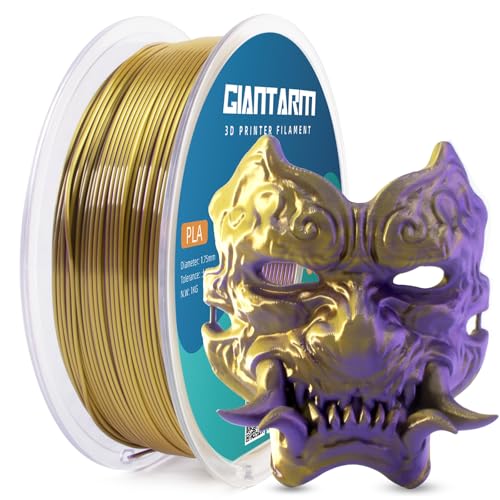 Image of GIANTARM Dual Color PLA Filament, Silk PLA Filament 1.75mm + /-0.02mm,1KG Spool(2.2lbs) Vacuum Packaging, 3D Printing Filaments Fit Most FDM Printer