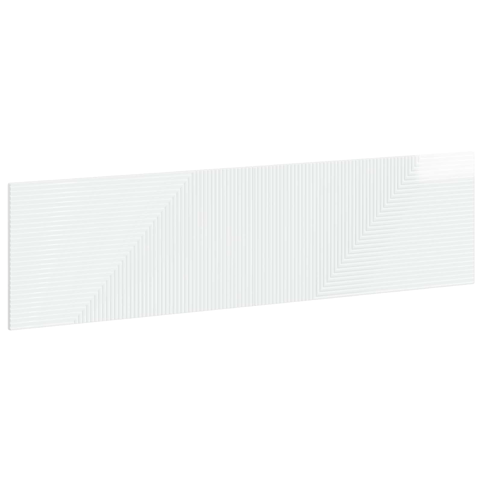 Tête de lit Murale HAARLEM Blanc Brillant Bois d'ingénierie,Têtes et Pieds de lit,896929