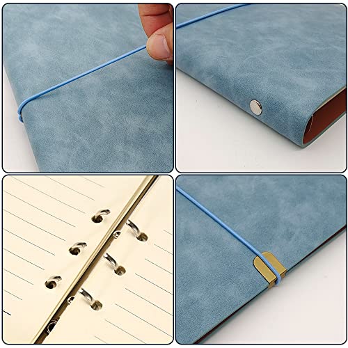 WANLIAN A5 Ring Binder,Refillable Notebook,A5 Binder 6 Ring,Binder Organizer Comes with 80 Sheets/160 Pages,5.6" x 8.2" - Image 4
