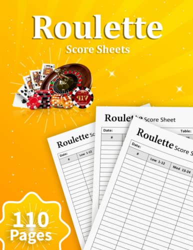 Roulette Score Sheets: Roulette Score Book |110 Score Sheets with Large Size 8.5 x 11 inch