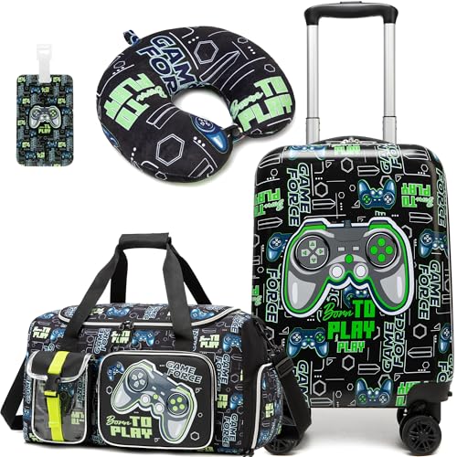 HTgroce Maleta de Viaje Cabina Infantil Niños, Maletas De Viaje Bolsa Fin de Semana Bolsa de Deporte Niños, Equipaje de Mano Niños