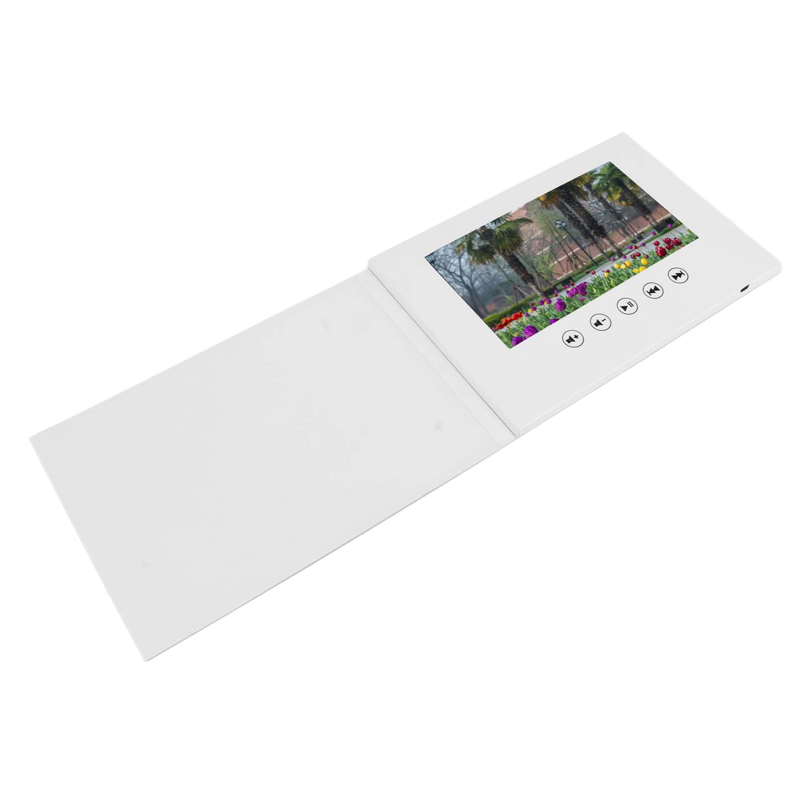Dpofirs Biglietto d'auguri Video, Biglietto d'auguri Elettronico con Schermo LCD con Riproduzione Video HD 720P Memoria da 256 MB per Regalo di Compleanno Anniversario (7 pollici)