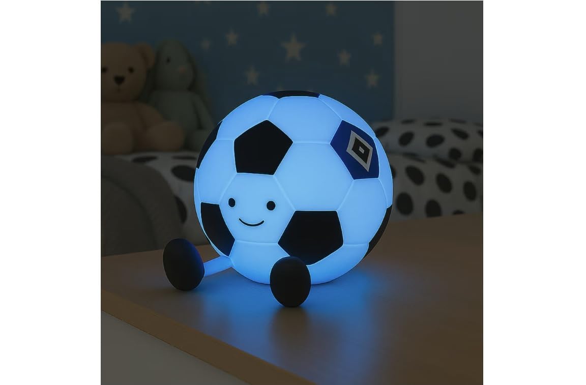 Hamburger SV HSV Nachtlicht Licht ** Fußball **, 14 x 11,5 x 10,5 cm, Silikon
