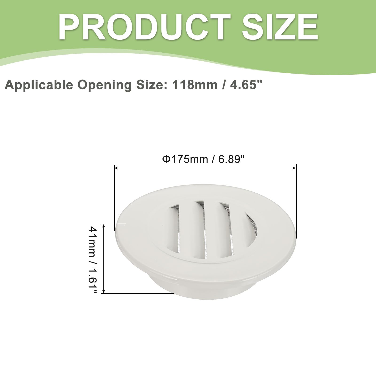 PATIKIL 5 Inch Round Soffit Vent - Image 2