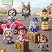 MINISO Disney Zootopia City Residents Series Vinyl Plush Keychain Blind Box, Cute Animal Figure Charm Collectible Surprise Gift for Bag Decor, Random Single Box