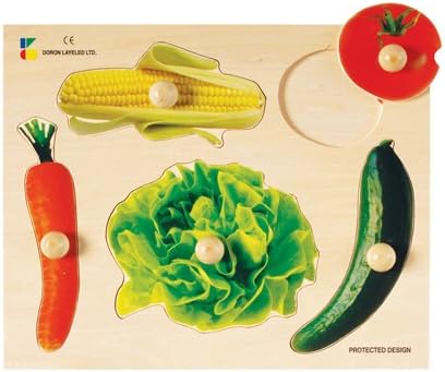 Wooden Vegetables Knob Puzzle for All Age Kids