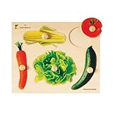 Wooden Vegetables Knob Puzzle for All Age Kids