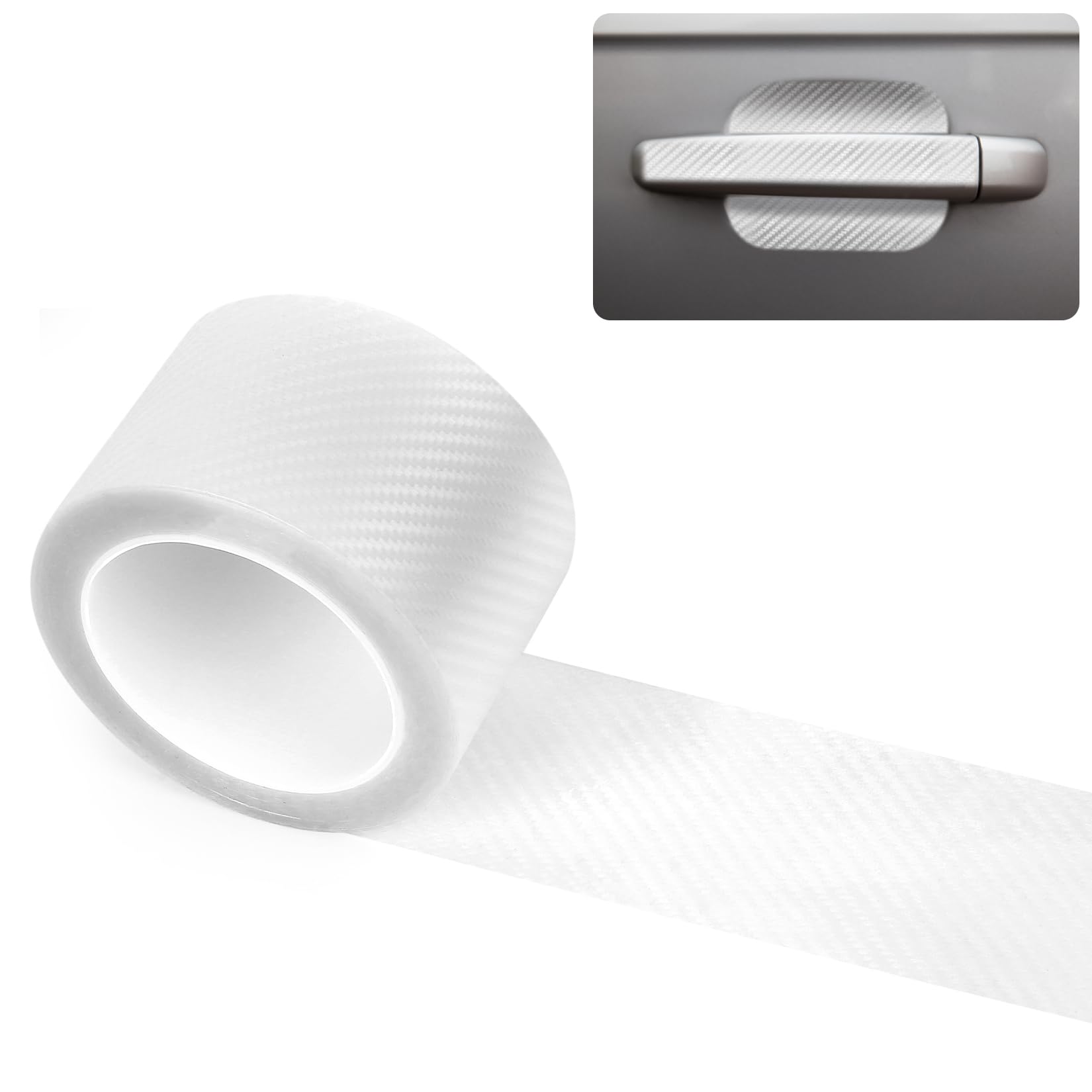 Pellicola Protettiva Per Auto 5cm X 10m - Trasparente, Antigraffio, Per Bordi Porta - Foto 10