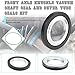 YzusGomumu Front Axle Knuckle Vacuum Shaft Seal And Outer Tube Seals Kit Compatible with 2005-2019 Ford F-250 F-350 F-450 F-550 Super Duty Replaces 2023068 2014835 54983