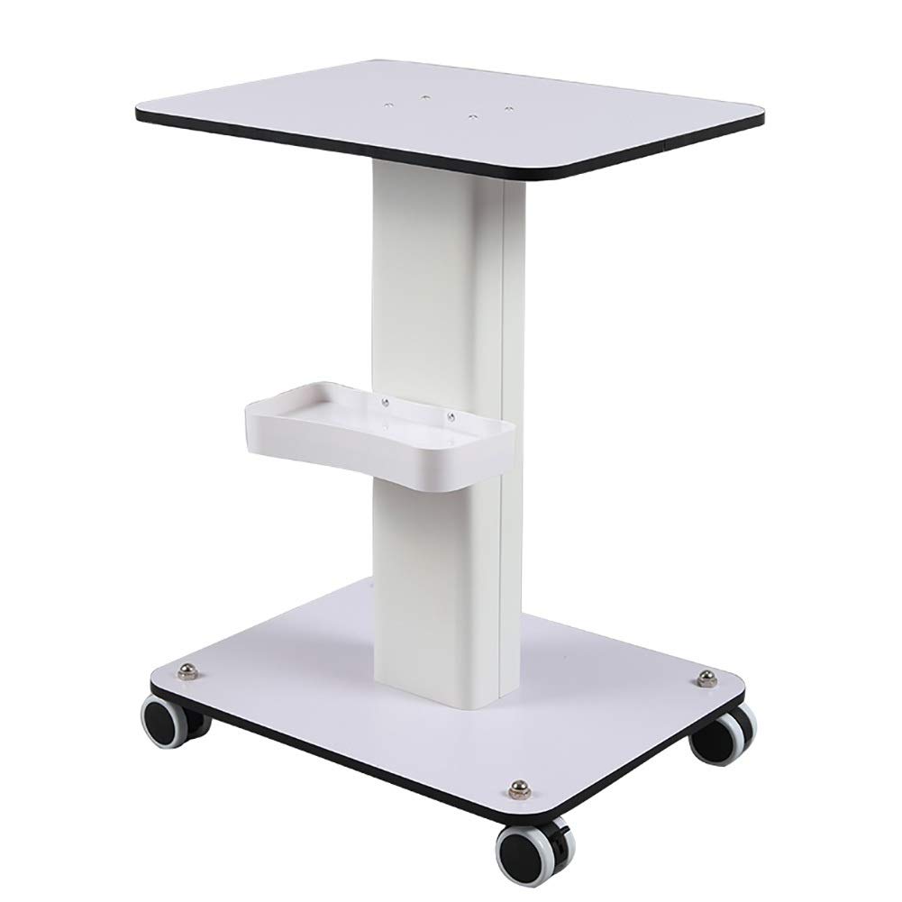 asdchZen Utility Cart Organizer Storage Trolley Service Cart Beauty Rolling Trolley With Storage Tray, Small Bubble Equipment Cart Styling Pedestal, Universal Wheel