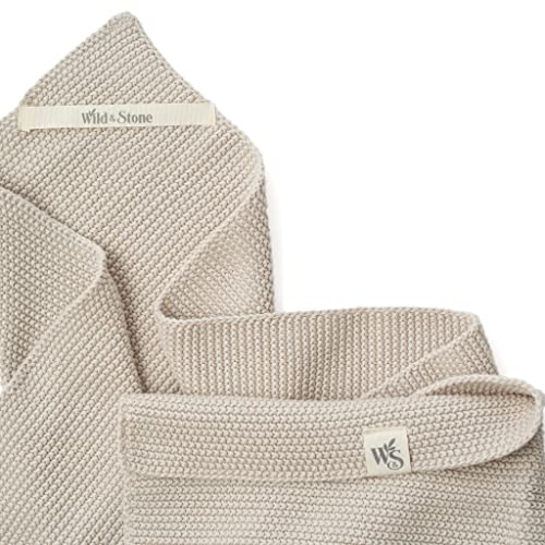 Wild & Stone | Handtuch aus Bio-Baumwolle, Küchentuch | Perfekt für rund ums Haus | Öko-Handtücher (Strandsand)