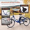 LUXECYCLES 24" Electric Trike,Electric Tricycle for Adults, 350W(Peak 500W) 7 Speeds 3 Wheel Electric Bikes with 48V 13Ah Removable Battery & Removable Large Basket/UL 2272 Certified #3