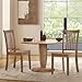 COLAMY Wooden Dining Chairs Set of 4, Spindle High Back Windsor Kitchen Side Chair, Farmhouse Dining Chairs for Kitchen and Dining Room, Light Brown