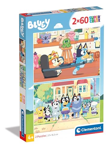 Puzzle 2x60 pzas. bluey