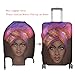 Luggage Cover African American Woman Elastic Travel Suitcase Protector Fits 18-32 Inch