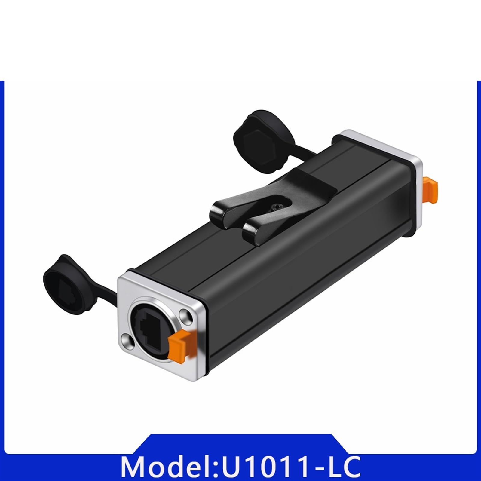 Złącze RJ45 Złącze żeńskie Ethernet Gniazda do montażu na panelu proste 1 szt. (1 x Metal-90mm-01)