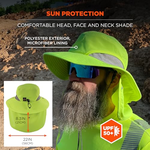 Image of Ergodyne Unisex Adult Chill-its 8934 Ranger Hat with Neck Shade