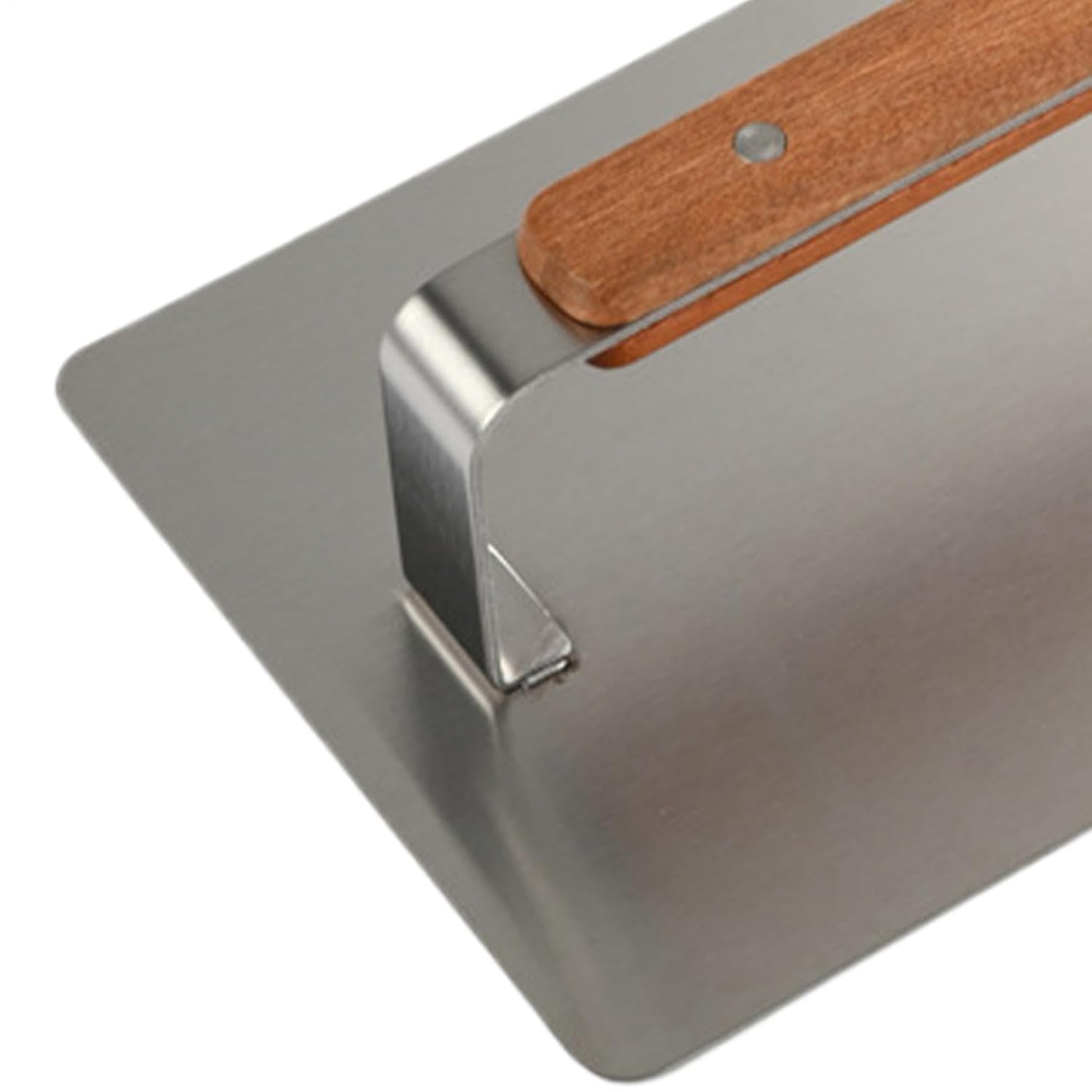 Home Trash Compacting Stainless Steel Waste Recycling Tool with Wood Handle