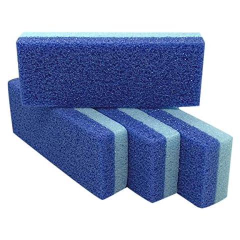 Foot Pumice Stone for Feet Hard Skin Callus Remover and Scrubber (Pack of 4) (Blue) Cover