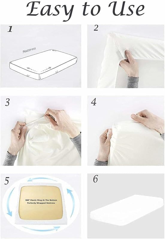 Rajlinen Rv Bunk Bed Sheets 32X80 – 100% Cotton RV Sheet Set, 4-Piece Fitted Sheets for Camper, Motorhome, Travel Trailer, Cot or Kids Bunk Beds, Deep Pocket, Fits Up to 8 Mattress, Chocolate Solid