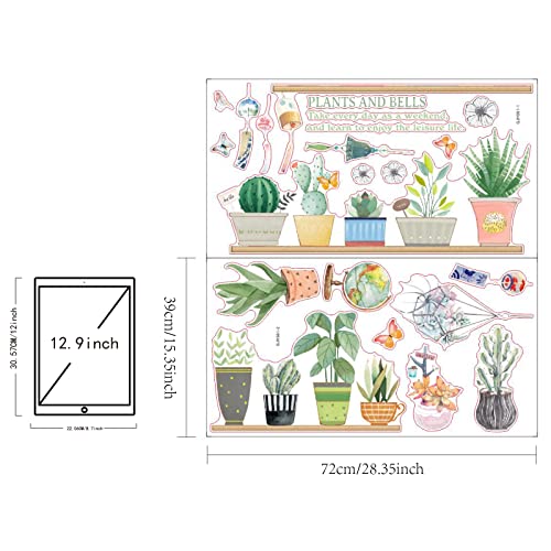 SUPERDANT 2 pz/Set Adesivi Murali IN PVC Verde