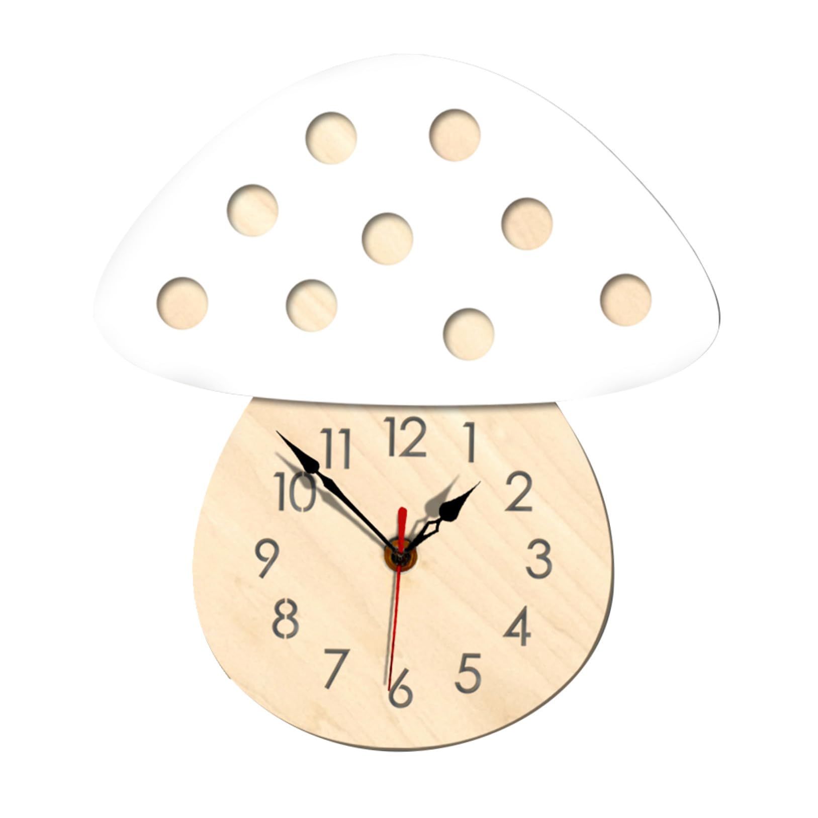 Horloge murale champignon sans pile resolvez vos pannes de temps au salon