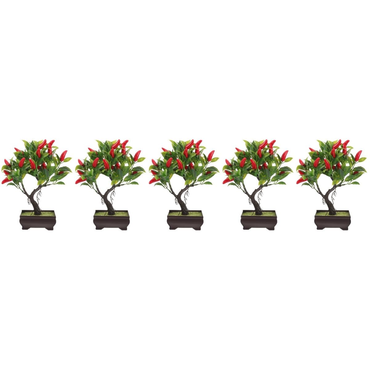 Gatuida 5 Pezzi Di Frutta Simulata Bonsai Decorazione Del Soggiorno Pianta Verde Da Tavolo Fiore Artificiale Piccoli Ornamenti Piccola Pianta Artificiale Palma Decorazione Frutta