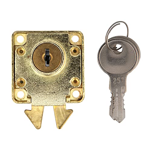 Amig, Lock for Sliding Doors of Furniture and Small Cabinets Mod.2A + 2 Keys Mod.371, for Home or Office Furniture - Image 4