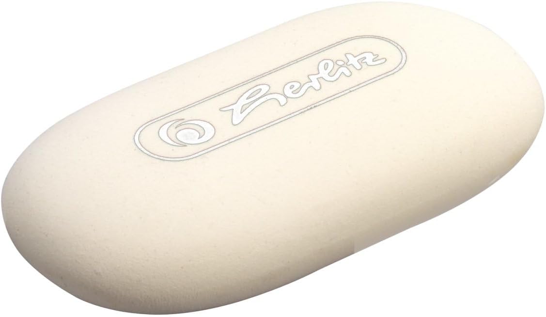 Oval Shape Eraser - White