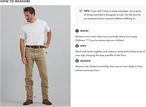 Miniatura 7 de Wrangler Authentics - Pantalones de mezclilla clásicos de 5 bolsillos, ajuste regular, para hombre de algodón